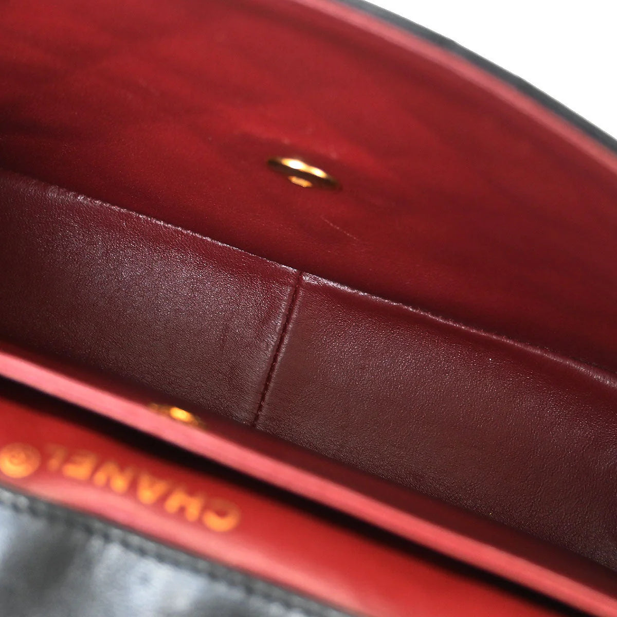 Chanel 1989-1991 Black Lambskin Shoulder Bag