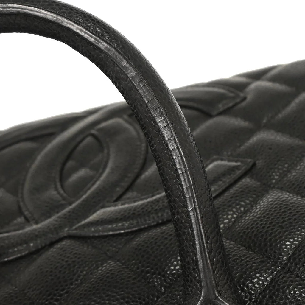 Chanel 2003-200 Black Caviar Bowling Bag