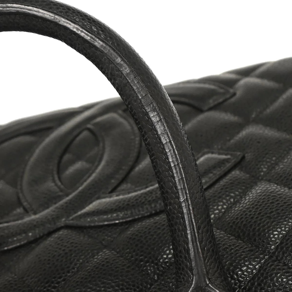 Chanel 2003-200 Black Caviar Bowling Bag